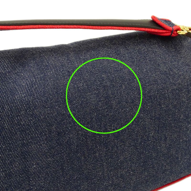 Fendi Bag Women's Brand Handbag Shoulder Bag 2way Mamma Bucket Denim Blue