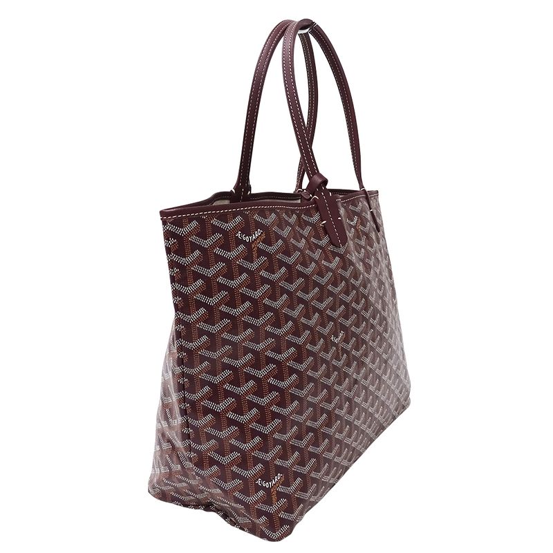 Goyard Bag Women's Brand Tote Saint Louis PM Coated Canvas Bordeaux Wine Red