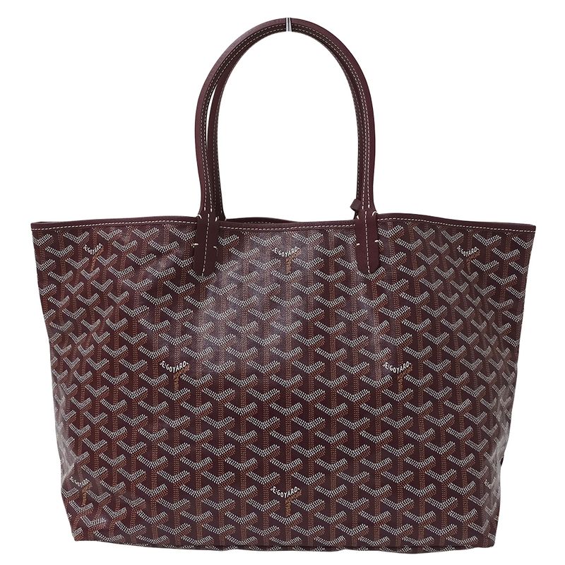 Goyard Bag Women's Brand Tote Saint Louis PM Coated Canvas Bordeaux Wine Red