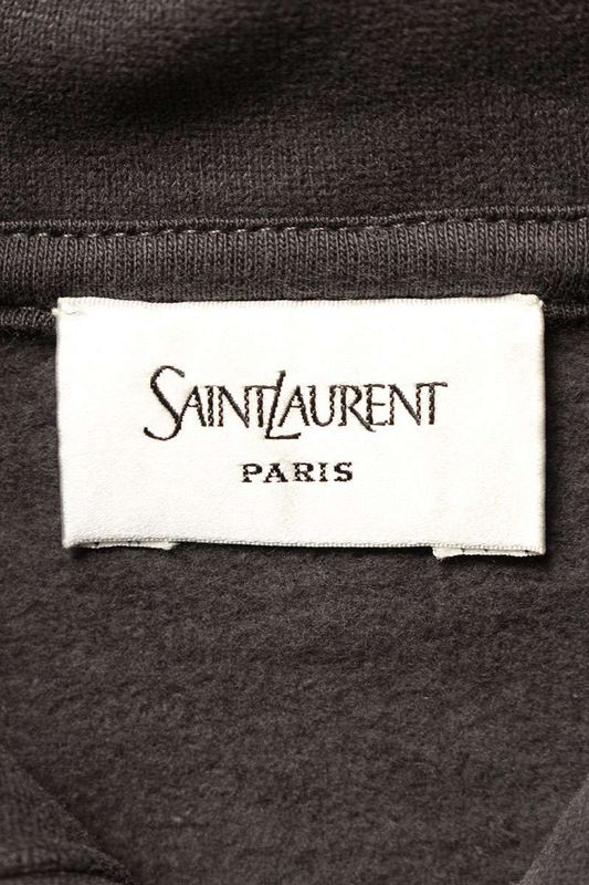 Saint Laurent Paris 25AW 818538 Y36sw Logo Embroidery Pullover Hoodie Men's XL