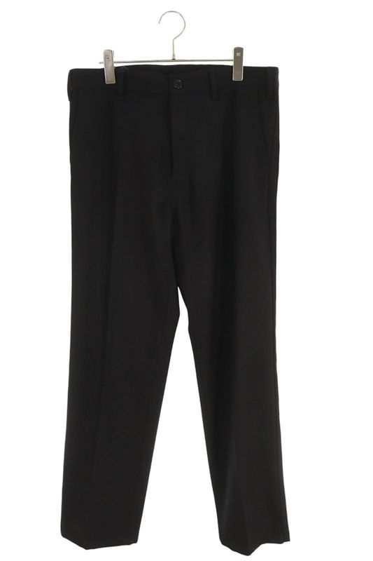 Prada Up0371 Triangle Plate Wool Long Pants Men's 48