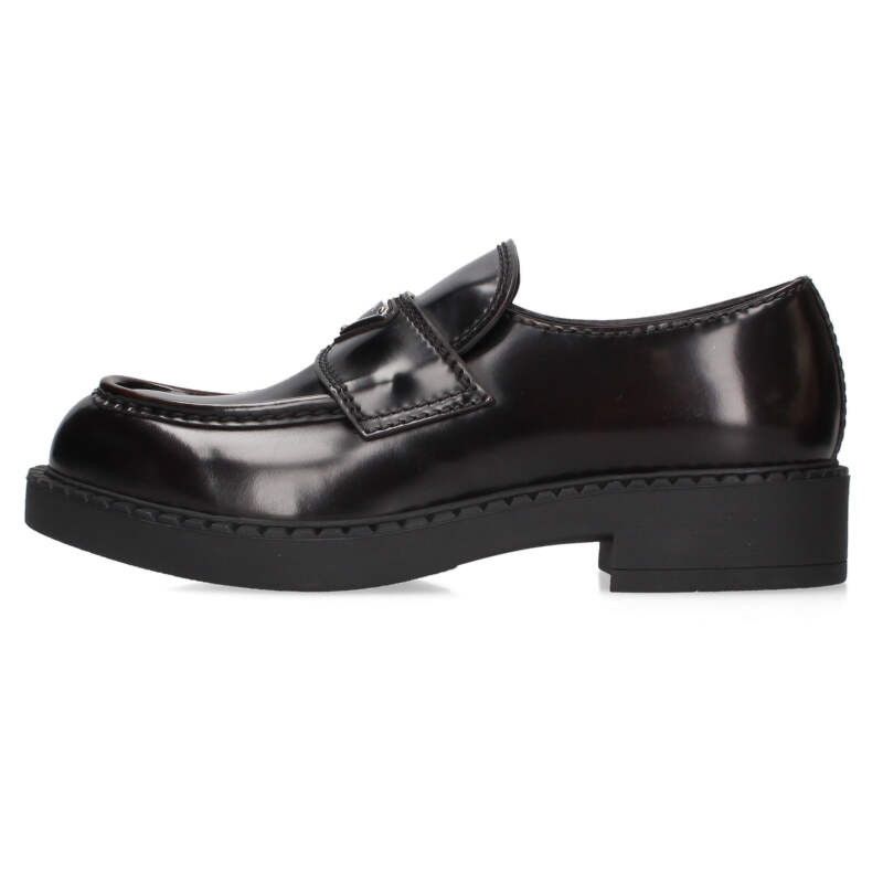 Prada 2de127 Chocolate Brushed Leather Loafer Men's 6