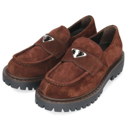 Prada 2de151 Triangle Suede Loafer Men's 7