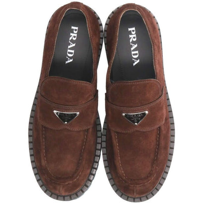 Prada 2de151 Triangle Suede Loafer Men's 9