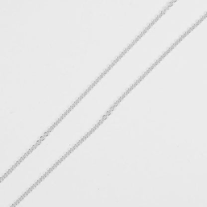 Tiffany & Co 1837 Interlocking Circle 925 Silver Ladies 10.2g Necklace