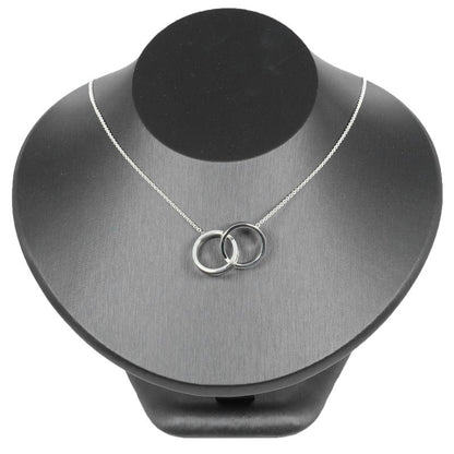 Tiffany & Co 1837 Interlocking Circle 925 Silver Ladies 10.2g Necklace