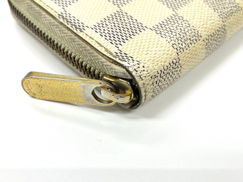 Louis Vuitton Damier Azure Zippy Wallet Round Zip Wallet Long Wallet N60019