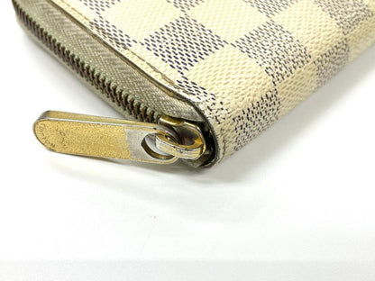 Louis Vuitton Damier Azure Zippy Wallet Round Zip Wallet Long Wallet N60019