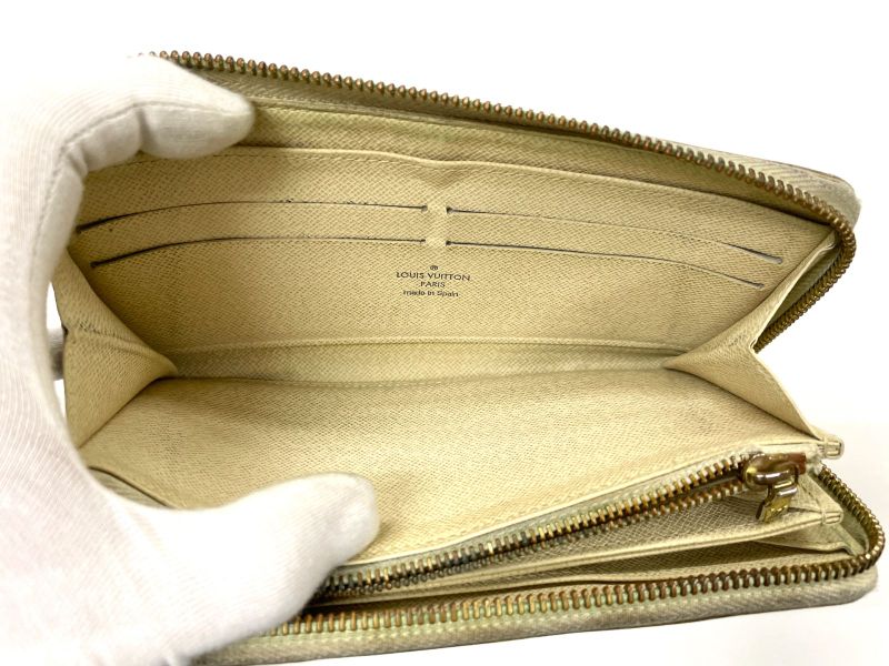 Louis Vuitton Damier Azure Zippy Wallet Round Zip Wallet Long Wallet N60019