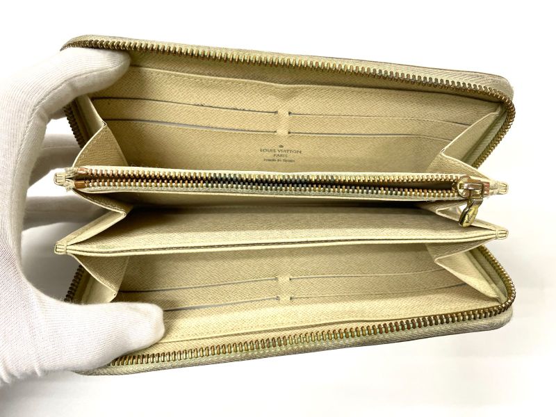 Louis Vuitton Damier Azure Zippy Wallet Round Zip Wallet Long Wallet N60019