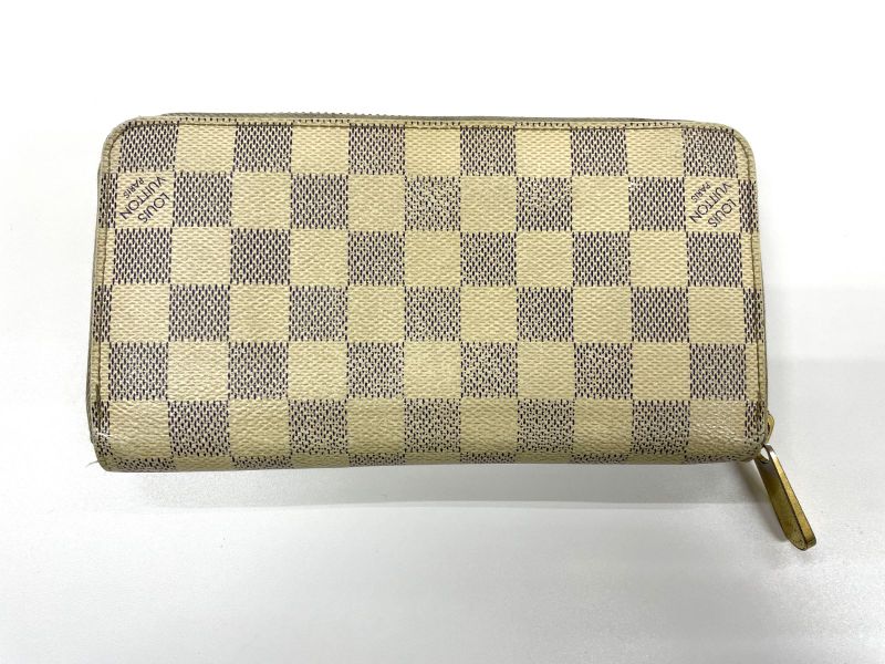 Louis Vuitton Damier Azure Zippy Wallet Round Zip Wallet Long Wallet N60019