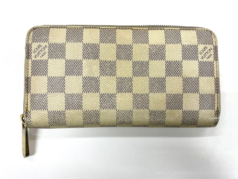 Louis Vuitton Damier Azure Zippy Wallet Round Zip Wallet Long Wallet N60019