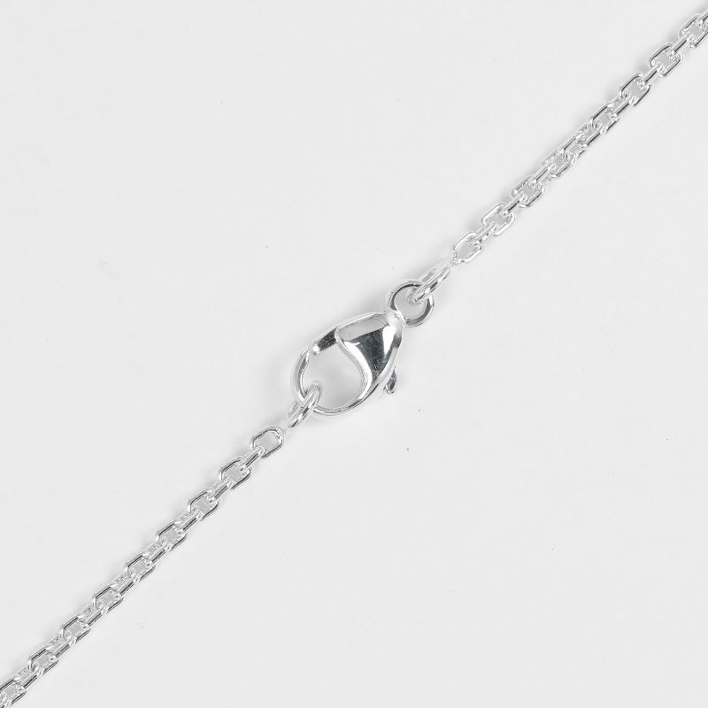 Louis Vuitton Pendentif Padlock Motif 925 Silver Unisex 8.3g Necklace