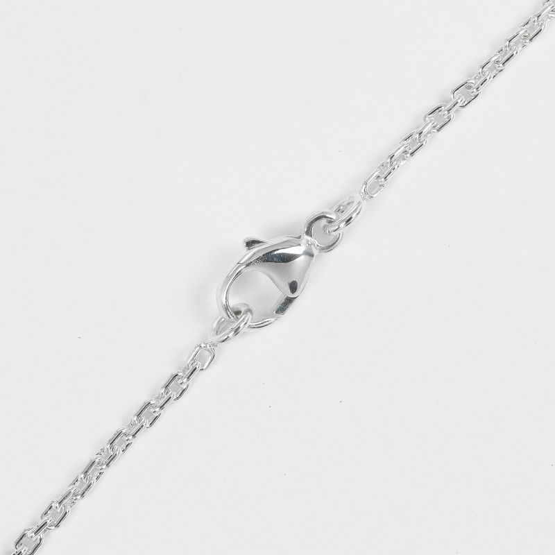 Louis Vuitton Pendentif Padlock Motif 925 Silver Unisex 8.3g Necklace