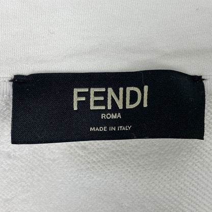 Fendi Zucca Pattern Long Sleeve Hoodie Zip Up Hoodie Top Hoodie Cotton Polyester