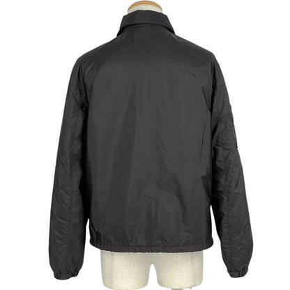 Prada Logo Plate Blouson Jumper Jacket Outerwear Blouson Black Men's