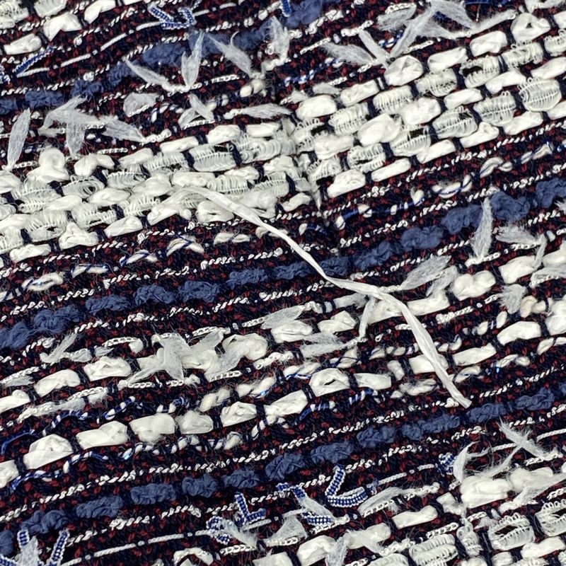 Chanel Coco Mark Button Dress Short Sleeves Tweed Knee Length Dress Skirt