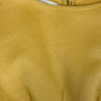 Prada Sleeveless Dress Back Zipper Dress Skirt Angora Cashmere Wool Yellow Women