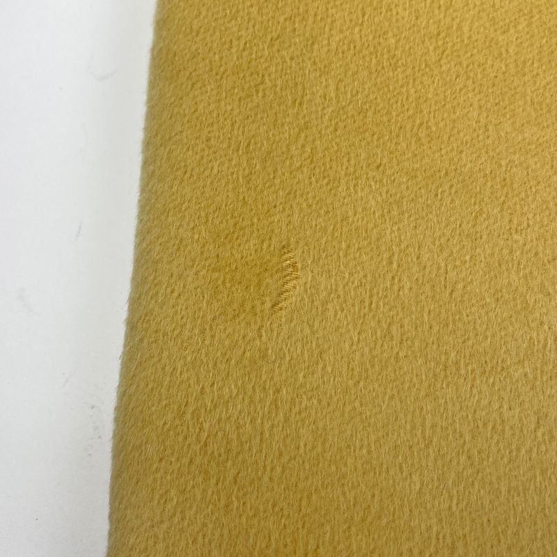 Prada Sleeveless Dress Back Zipper Dress Skirt Angora Cashmere Wool Yellow Women