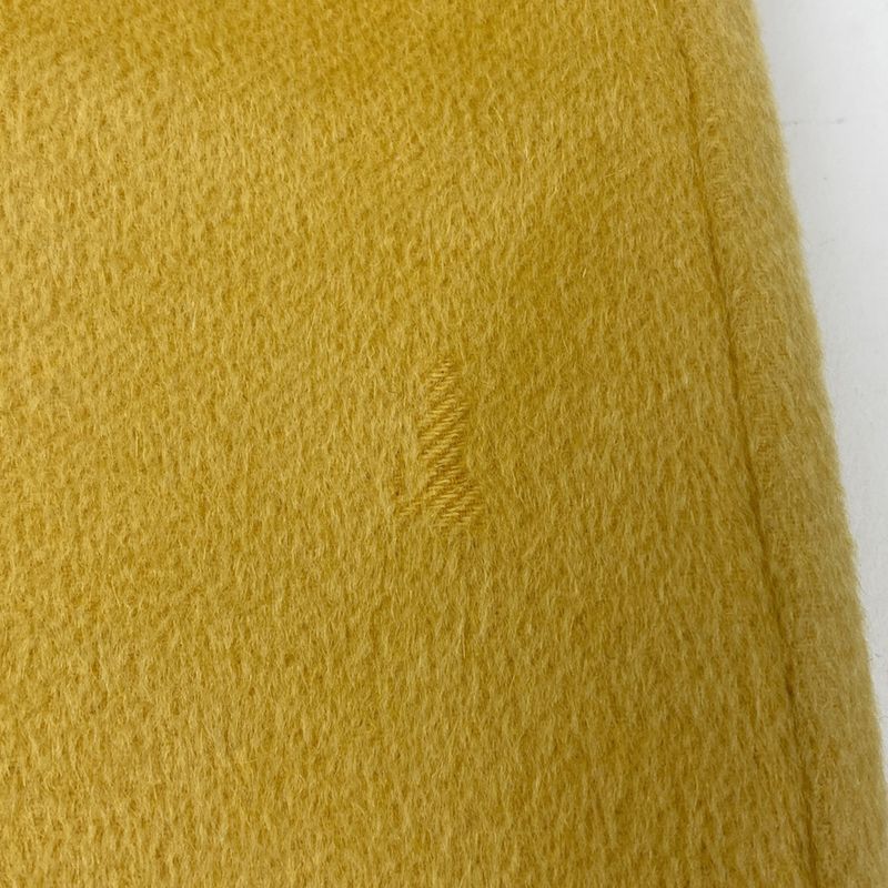 Prada Sleeveless Dress Back Zipper Dress Skirt Angora Cashmere Wool Yellow Women