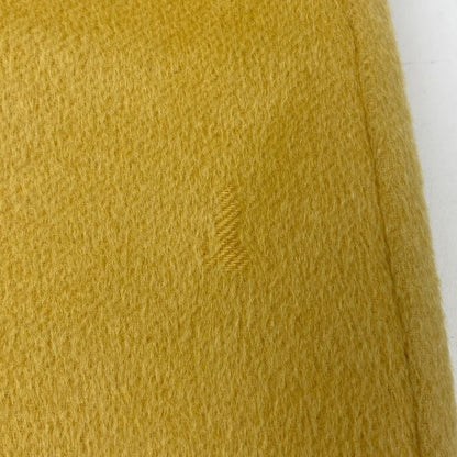 Prada Sleeveless Dress Back Zipper Dress Skirt Angora Cashmere Wool Yellow Women