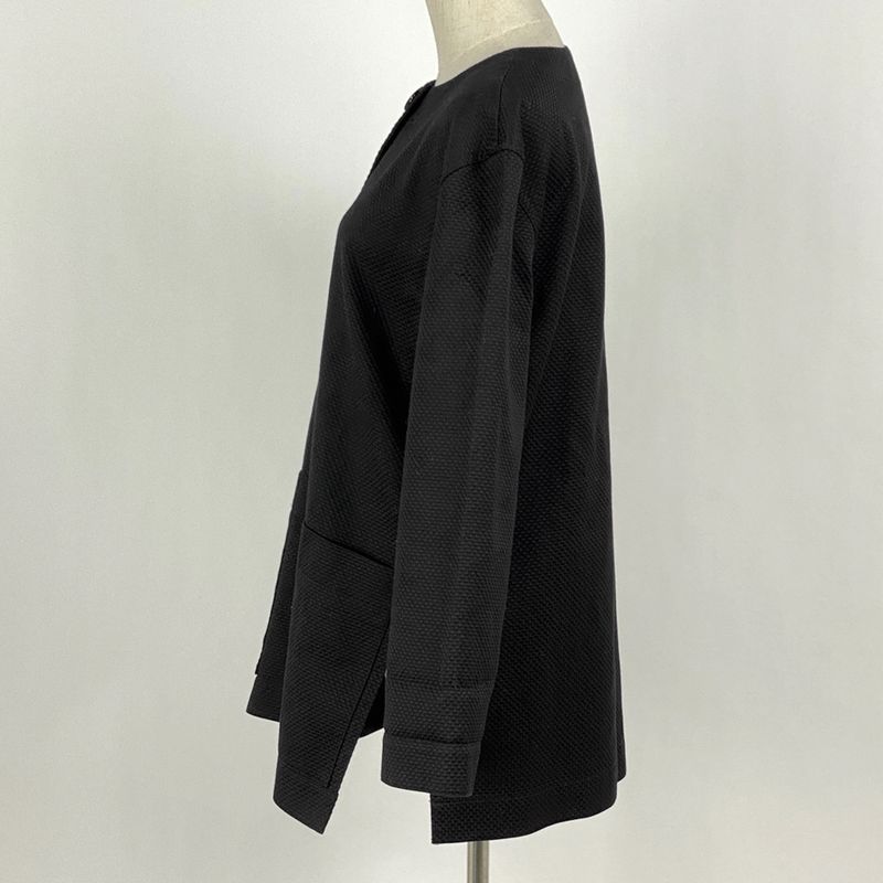 Christian DIOR Logo Jacket Coat Side Slit Outerwear Other Jacket Cotton Women