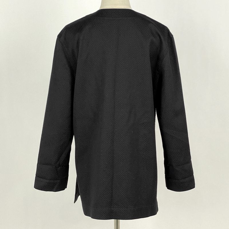 Christian DIOR Logo Jacket Coat Side Slit Outerwear Other Jacket Cotton Women