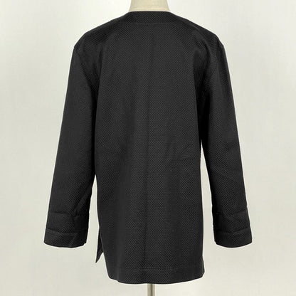 Christian DIOR Logo Jacket Coat Side Slit Outerwear Other Jacket Cotton Women