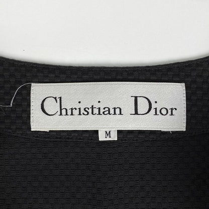 Christian DIOR Logo Jacket Coat Side Slit Outerwear Other Jacket Cotton Women