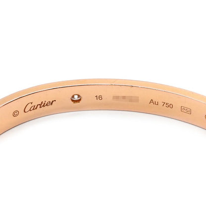 Cartier Bracelet Love Bracelet Half Diamond 18k Pink Gold Diamond Pink Gold #16