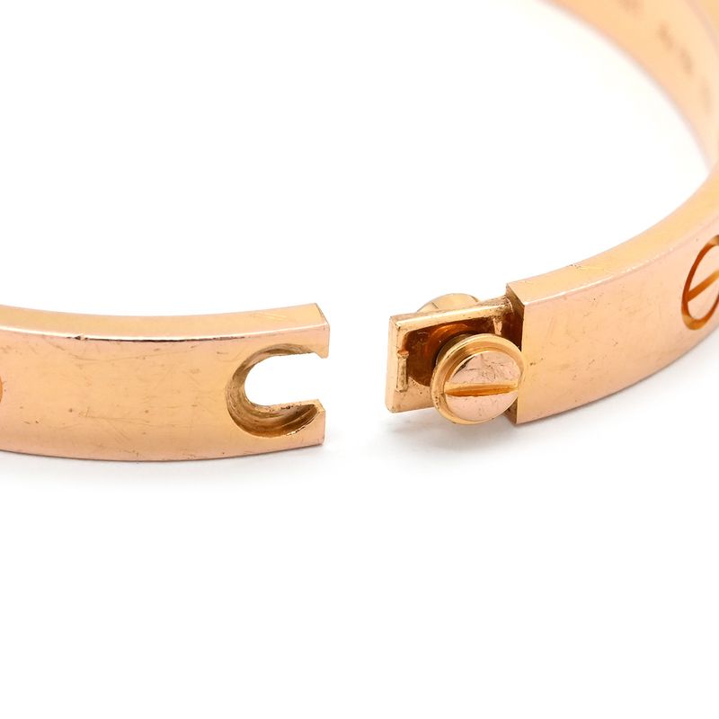 Cartier Bracelet Love Bracelet Half Diamond 18k Pink Gold Diamond Pink Gold #16