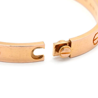 Cartier Bracelet Love Bracelet Half Diamond 18k Pink Gold Diamond Pink Gold #16
