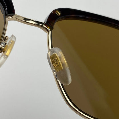 Gucci Logo Sunglasses Horsebit Sunglasses Metal Brown Gg0918s 002 Ladies
