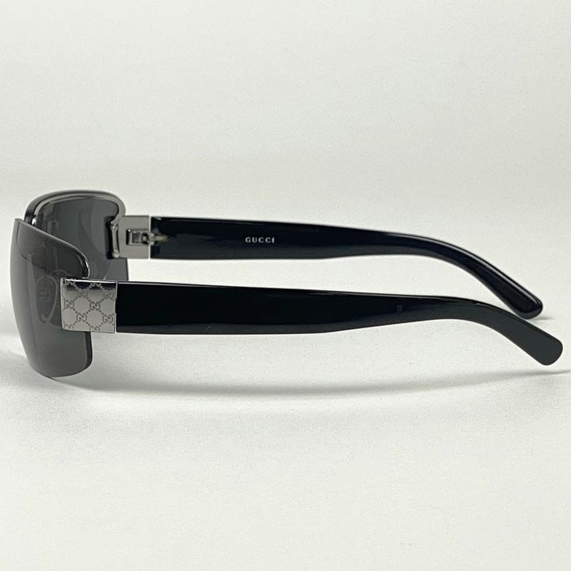 Gucci GG Pattern Sunglasses Eyewear Sunglasses Plastic Black Gg1797s Mens