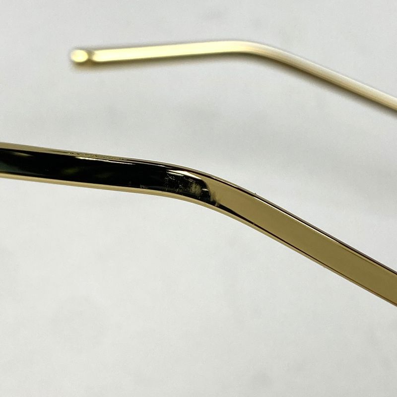 Louis Vuitton Pilot Sunglasses Eyewear Sunglasses Metal Gold Z1200e Men's