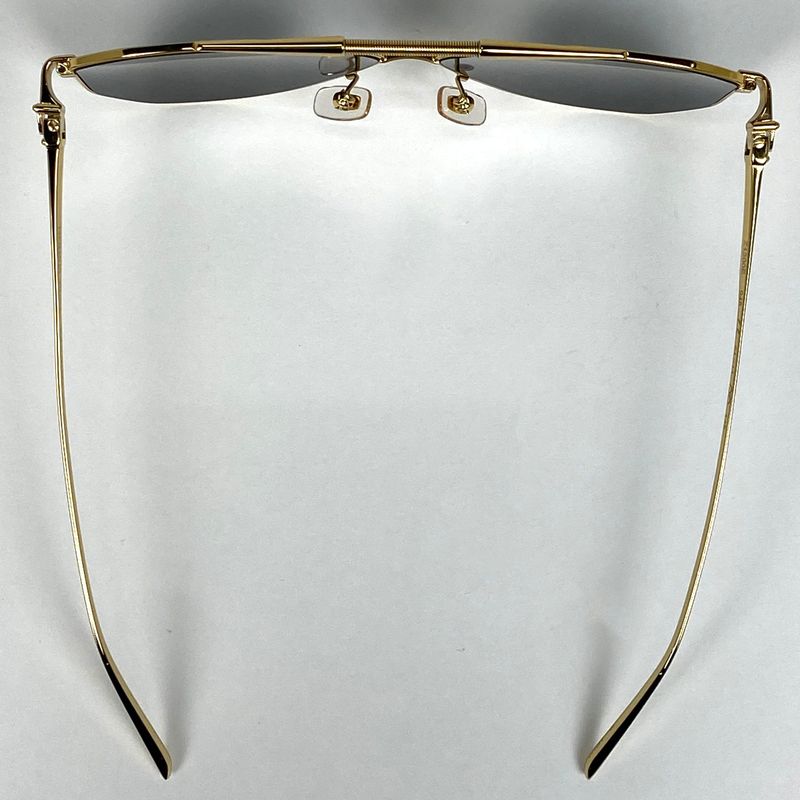 Louis Vuitton Pilot Sunglasses Eyewear Sunglasses Metal Gold Z1200e Men's