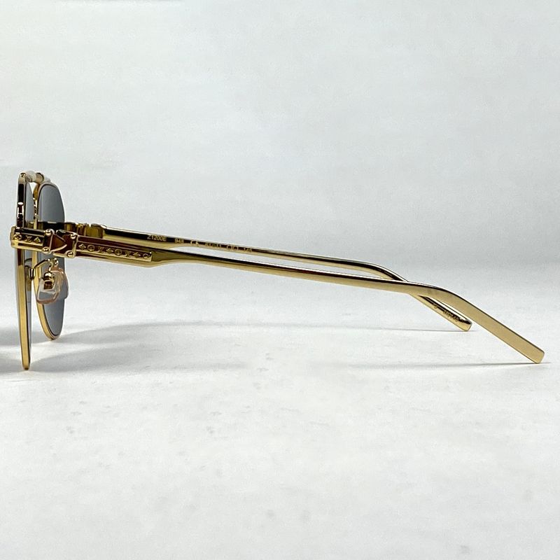 Louis Vuitton Pilot Sunglasses Eyewear Sunglasses Metal Gold Z1200e Men's