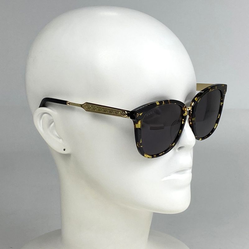 Gucci Logo Sunglasses Eyewear Demi-pattern Interlocking G Sunglasses Plastic