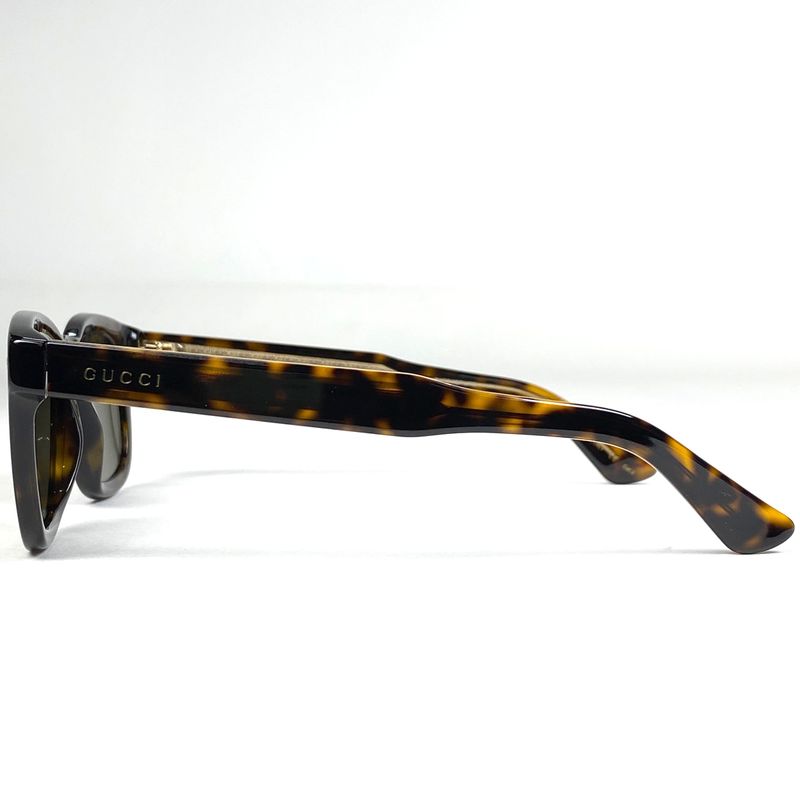 Gucci Logo Sunglasses Eyewear Demi-patterned Sunglasses Plastic Brown Gg0182s