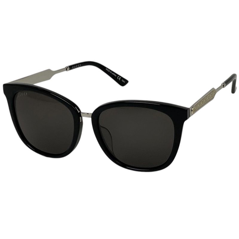 Gucci Interlocking G Sunglasses Eyewear Sunglasses Plastic Black Gg0073sk Ladies