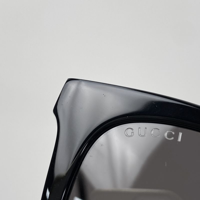 Gucci Interlocking G Sunglasses Eyewear Sunglasses Plastic Black Gg0073sk Ladies