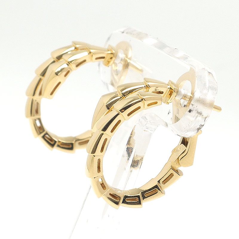 Bulgari Serpenti Viper Earrings 750yg Snake Hoop Earrings