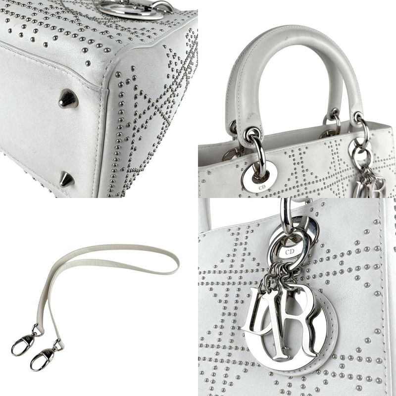 Christian DIOR Shoulder Bag Handbag Lady Dior