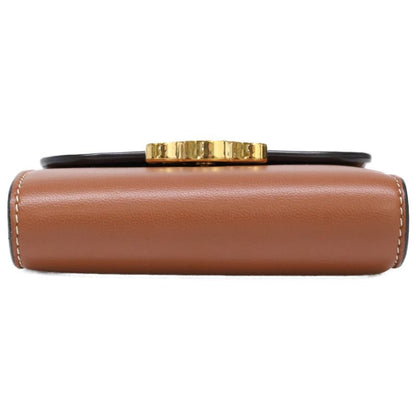 Celine Small Flap Wallet Triomphe In Shiny Smooth Lambskin