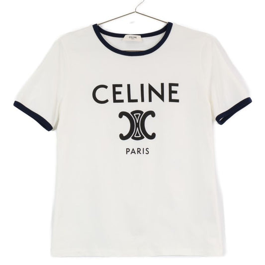Celine2x872671q Triomphe Print Short-sleeved T-shirtS
