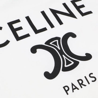 Celine2x872671q Triomphe Print Short-sleeved T-shirtS