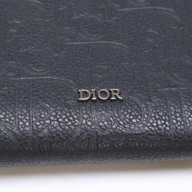 DIOR Gravity Leather Long Zipped Wallet