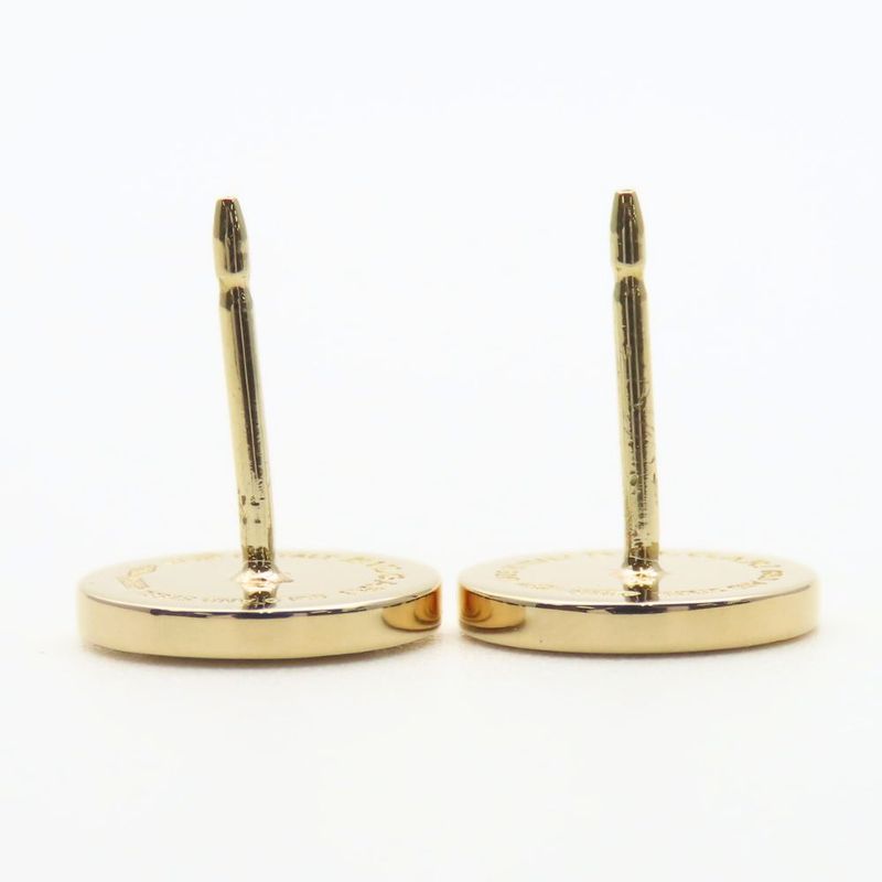 Bulgari Earrings Bulgari 18K Steel Approx 3.9g Yellow Gold Silver Jewelry