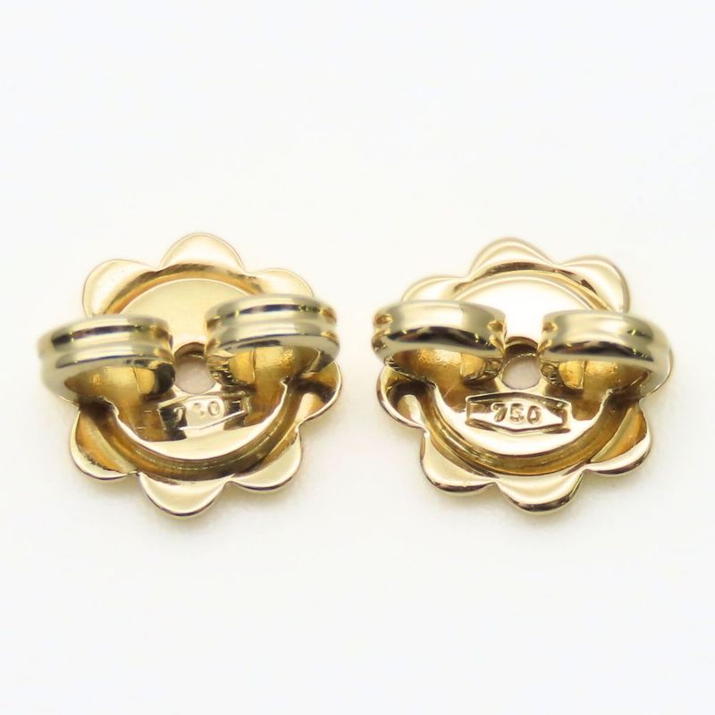 Bulgari Earrings Bulgari 18K Steel Approx 3.9g Yellow Gold Silver Jewelry