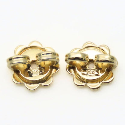 Bulgari Earrings Bulgari 18K Steel Approx 3.9g Yellow Gold Silver Jewelry